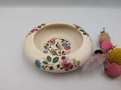 Buy Purbeck Ceramics Round Trinket Dish Bird Of Paradise Pattern Vintage Floral Sml • 8£