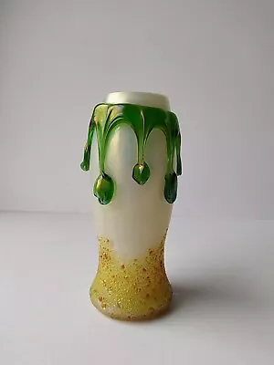 Buy Antique Kralik Loetz Harrach Bohemian Art Glass Art Nouveau Vase. 15.5cm Tall • 45£