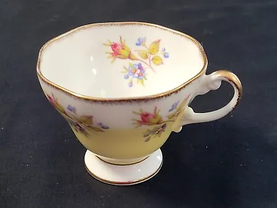 Buy EB Foley Bone China 1850 Footed Teacup Yellow With Roses Rosebud • 4.74£