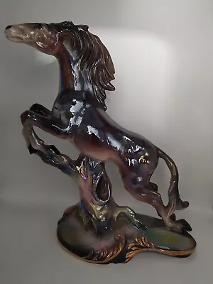 Buy X LARGE ITALIAN LUSTRE WARE FIGURINE Of HORSE Approx 14  In Height • 27.99£