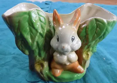 Buy Vintage Vase Featuring A Rabbit By Withernsea Eastgate Pottery Fauna Collection • 8.50£