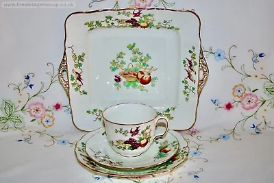 Buy Antique Staffordshire China Tea Set Sevres Chantilly Pattern Cake Plate Cup • 35£