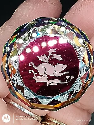 Buy Faceted Crystal Small Paperweight With An Animal Design Boxed • 5£