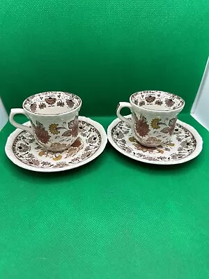 Buy Adams England Demitasse Cup And Saucer Ironstone Set Of 2 • 24.02£