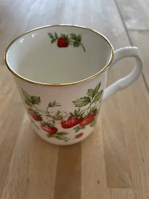 Buy Sadler Strawberry Pattern White Coffee Or Tea Mug Fine Bone China Vintage • 7.50£