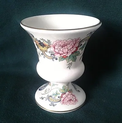 Buy Crown Staffordshire Chelsea Manor Vase Fine Bone China Posy Vase Pink Flowers • 23.95£