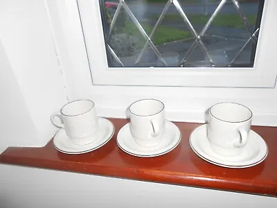 Buy Poole Pottery Lakestone 6 X Lot 3x Mugs 3 In High 9 In Round 3x Saucers 5.5  VGC • 8£