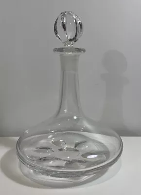 Buy Vintage Orrefors Crystal Glass Decanter & Stopper Signed Sweden Scandinavian • 79£
