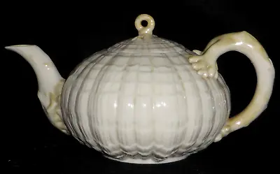 Buy Delightful Vintage Belleek Tridacna Teapot, 6th Mark 1965-80 • 85£