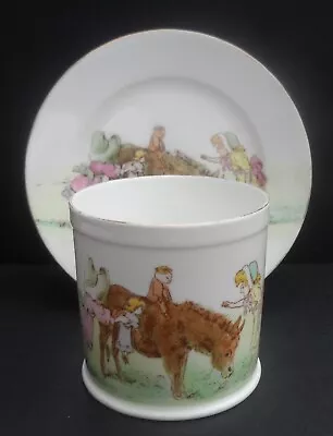 Buy A Wileman Foley China (Shelley) Nursery Ware Mug & Matching Plate. C.1895+. • 44.99£