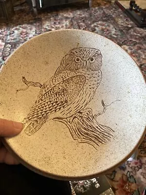 Buy PURBECK POTTERY 22 Cm Owl Pattern Bowl • 0.99£