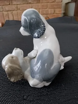 Buy Spaniels - Lladro Nao Cute Playful Spaniels Ornament  Vgc Superb Item Great Gift • 10£