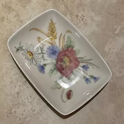 Buy Branksome China England Vintage Floral Trinket Dish Hand Painted Miriam Perfect • 9.99£
