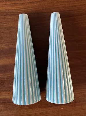 Buy Hornsea Pottery Summit Blue And White Stripe Tall Salt And Pepper Shakers • 10£