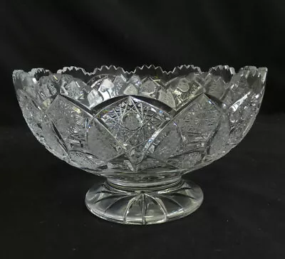 Buy Vintage Bohemia Lead Crystal Stunning Bowl Rare Pattern       Sh11 • 27.99£