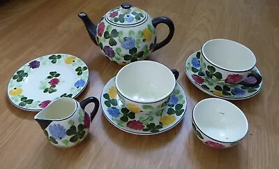 Buy Vintage Hand Painted China Tea Set, 2 Cups Setting, Stamped Decor 170  • 10£