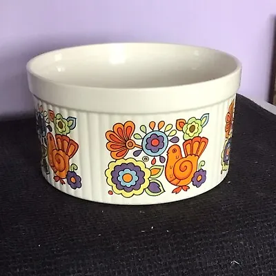 Buy Vintage Gaytime  Retro Pattern  Souffle Dish  6 Diam Lord Nelson  Pottery 1960,s • 16.99£