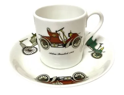 Buy Vtg Queensberry Crown Staffordshire Fine Bone China Espresso Cup And Saucer Cars • 3.40£