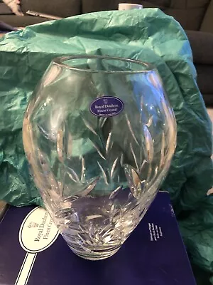 Buy Royal Doulton Finest Crystal 23cm Tall Original Sticker /  Box Weighs Over 2kg • 25£