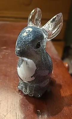 Buy Gorgeous LAHGHAM ENGLAND Art Glass BUNNY RABBIT Paperweight Signed Paul Miller • 48.26£