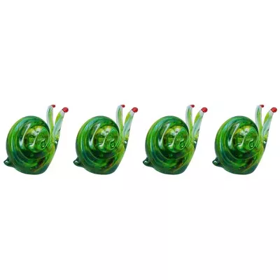 Buy  4 Pack Desktop Snail Decoration Glass Animal Ornaments Personality • 87.69£