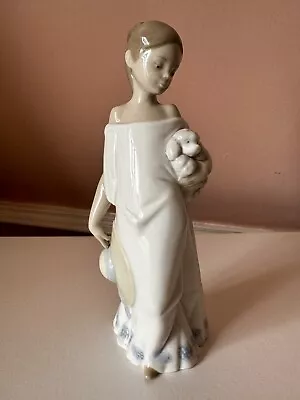 Buy Nao Lladro Together In The Countryside - Lady Holding Dog Poodle Puppy 1433 VGC • 19.99£