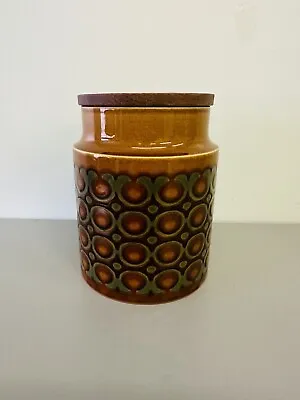Buy Hornsea Bronte Storage Ceramic Jar 15.5cm Cannister Wooden 1970s Mid Century • 19£