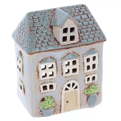 Buy Village Pottery Ceramic Tealight Holder Garden House/Dormer Tealight 340291 • 20.99£