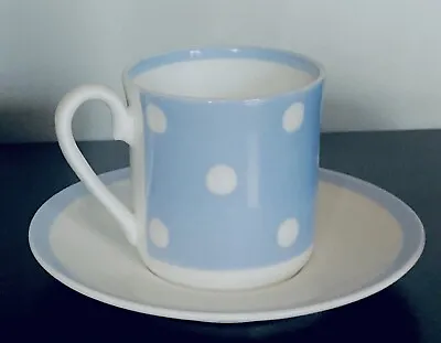 Buy Cath Kidston By Queens Mini Cup & Saucer Polka Dot Fine Bone China Expresso • 7.99£