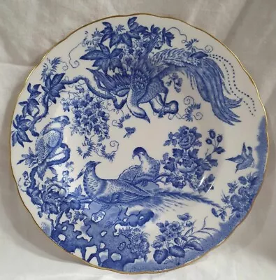 Buy Royal Crown Derby A.1309 Blue Aves Gold Rim Ely Spaped, 8.5  Salad Plate, C1962 • 49.99£