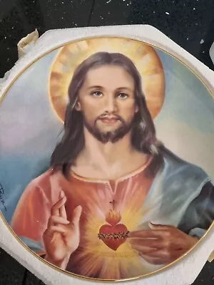 Buy Royal Doulton Sacred Heart Jesus Bar Zoni Limited Edition Collector Plate 8  Dia • 26.99£