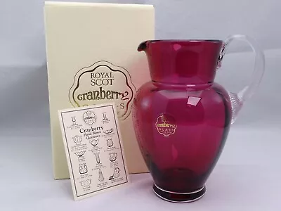 Buy Royal Scot Cranberry. Medium Urn Jug (Boxed). • 11.99£