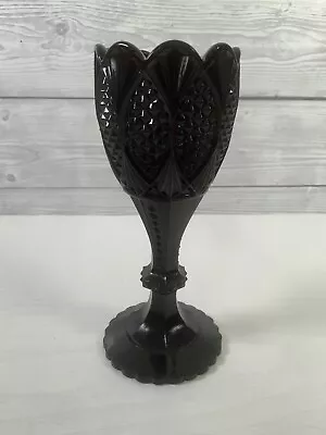 Buy Victorian Black Milk Glass Antique Pressed Wine Goblet  • 30£