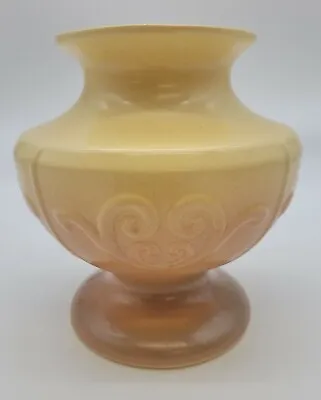 Buy Beige Pottery Embossed Vase Urn #367 • 11.56£