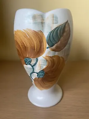 Buy Vintage E Radford Pottery Handpainted Flower Design Vase • 8£