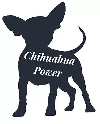 Buy Chihuahua Power Sticker Cute & Funny Gifts For All Chihuahua Dog Owners & Lovers • 3.49£