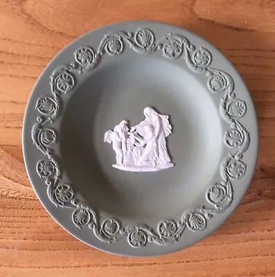 Buy Wedgwood Green Jasperware Round Pin Dish Excellent Condition • 0.99£