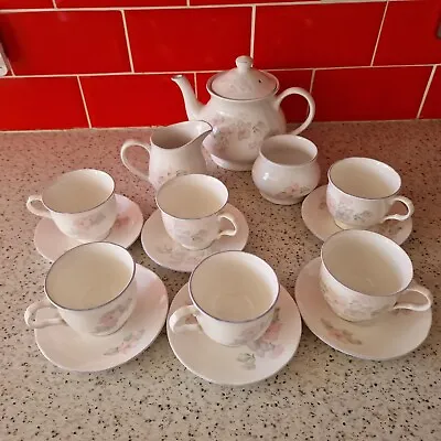 Buy Sadler Porcelain Tea Set - Romance - Vintage Floral Tableware Complete • 46£