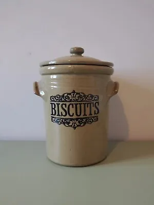 Buy Vintage Moira Biscuits Jar 12  Tall (Pottery Pot Like Pearsons Of Chesterfield)  • 22.99£