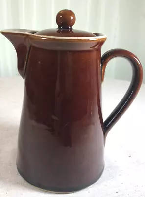 Buy Vintage Brown Glazed Stoneware Denby Coffee Or Hot Water Pot H21cm W12cm VGC • 10.50£
