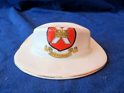 Buy Arcadian Crested China WW1 Colonial Hat - Stevenage • 1.25£