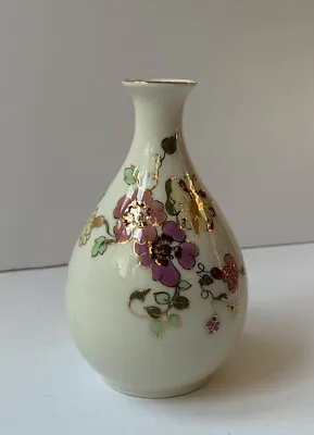 Buy Vntg ZSOLNAY Pottery Hungary Pecs 1868 Flower Bud Vase Floral Hand Painted -C29 • 42.67£