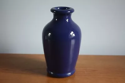 Buy Vintage Ronuk Blue Glazed Stoneware Bottle Pot Vase 5.75  (14.5cm) • 8.50£