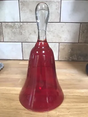 Buy Vintage Retro Red Glass Bell Ornament • 10£