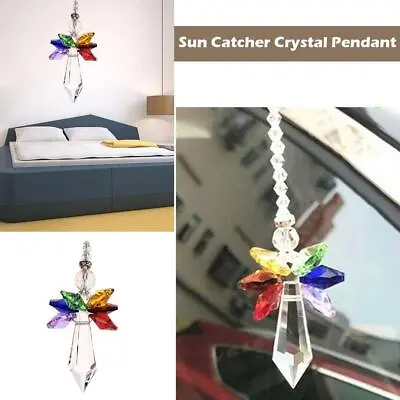 Buy Rainbow Angel Crystal Bead Suncatcher Pendant Window Hanging Decor Ornaments • 3.12£