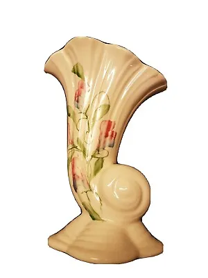 Buy  Vase, Cinque Ports Pottery The Monastery Rye, Sweet Pea Pattern 7 Inches High. • 25.99£
