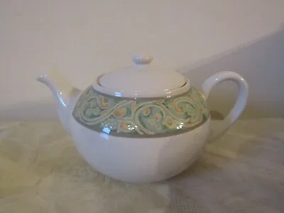 Buy BHS British Home Stores Valencia Green Gold Ceramic Teapot • 14.99£