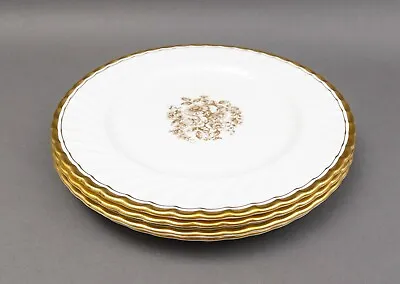 Buy Aynsley England Elegance Gold Floral Bone China 10 1/4  Dinner Plates Set Of 4 • 113.85£