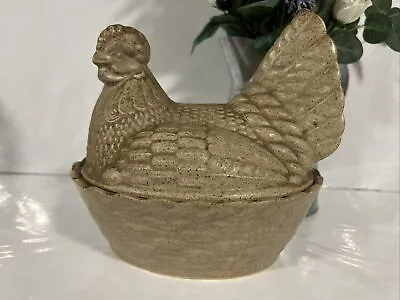 Buy Brailsford Pottery Stoneware Chicken Egg Basket Kitchen Decor - • 16.78£