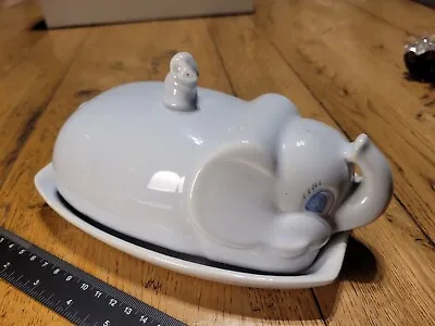 Buy Carleton Ware Elephant Butter Dish Mouse Handle • 40£